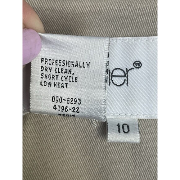 Vtg Belted Trench Coat Duster Women's Size 10 Beige Together Vented Lined - Picture 5 of 16